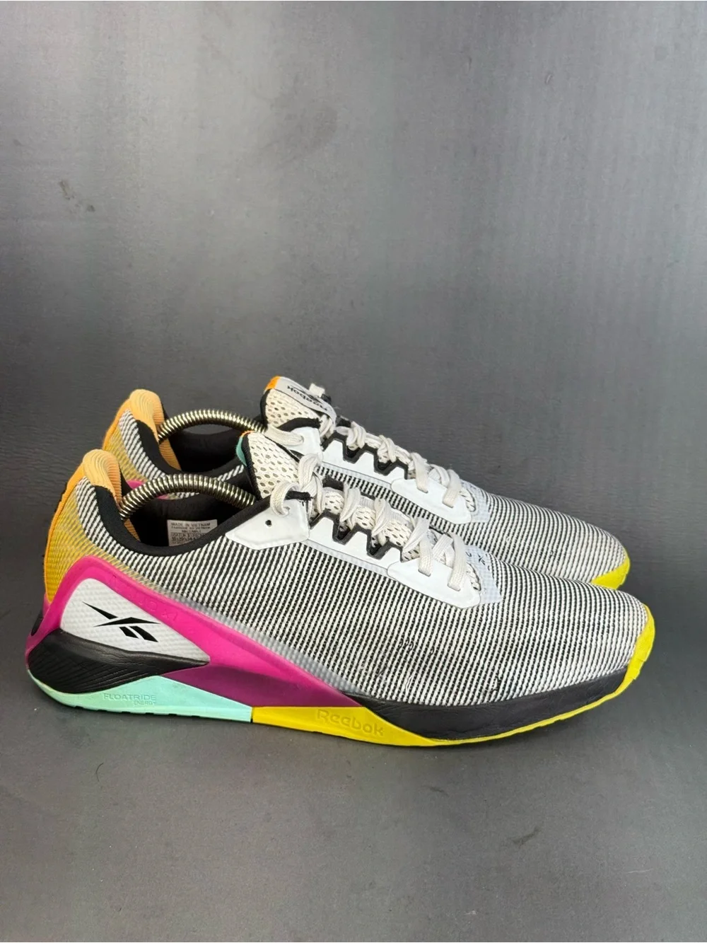 Reebok Nano X1 Grit 'White Black” athletic sneaker shoes men’s size 10.5
